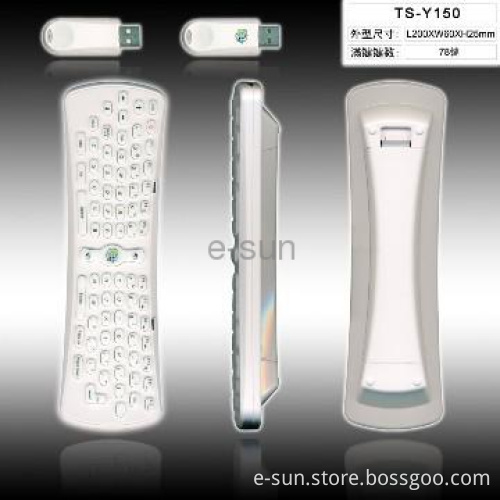 2.4GHz Wireless Flying Mouse with QWERTY Keyboard, USB Mini Receiver